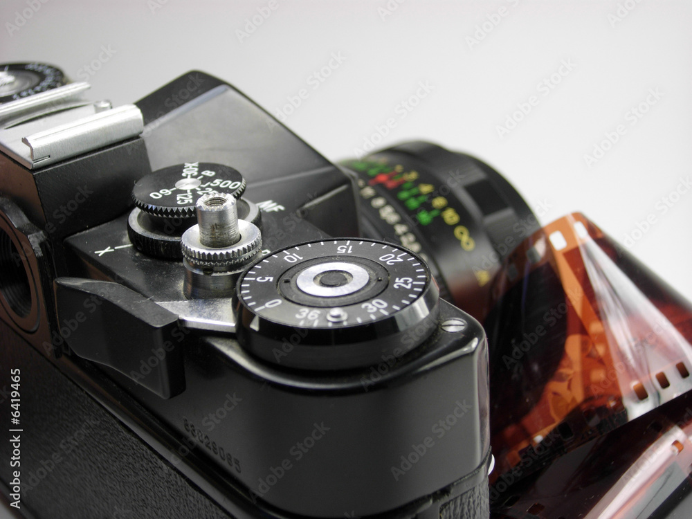 classic SLR camera isolated on white classic SLR camera isolated on white