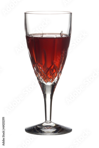 Glass of red wine