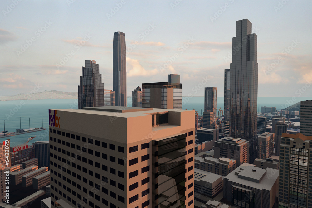 Obraz premium imaginary city 288