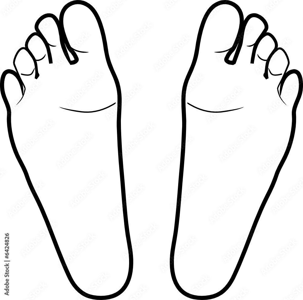 Feet vector illustration Feet vector illustration