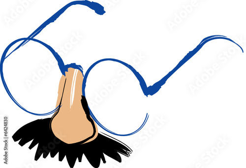 Funny disguise vector illustration