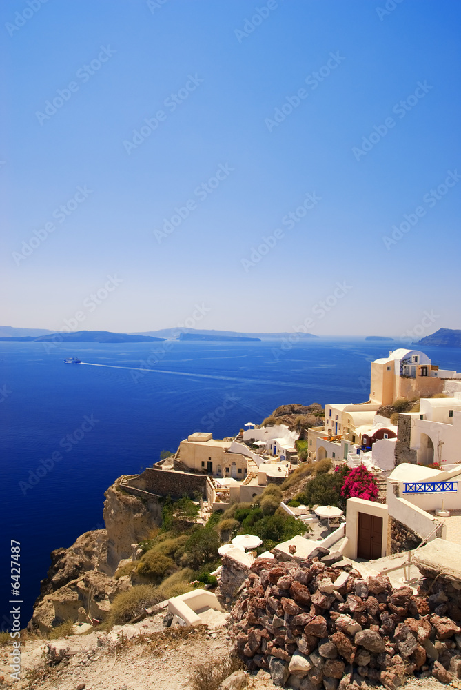 Beautiful landscape view (Santorini Island, Greece)