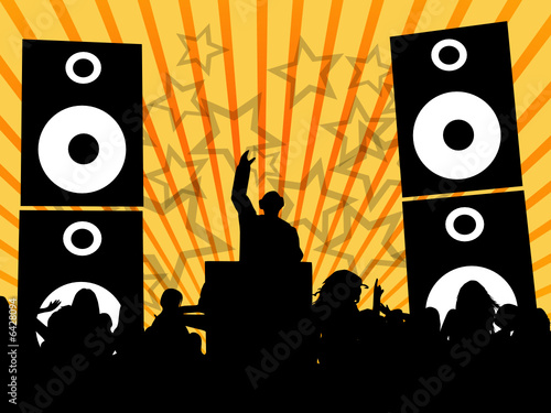 Dj at disco