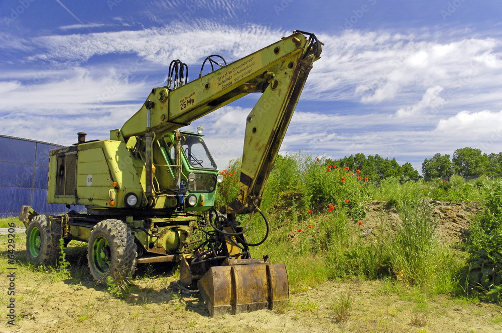 Bagger, Baumaschine, Baumaschinen, Löffelbagger Bagger, Baumaschine, Baumaschinen, Löffelbagger