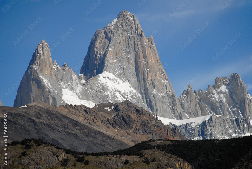 Mount Fitz Roy from El Chalten. Pataginia, Argentina..