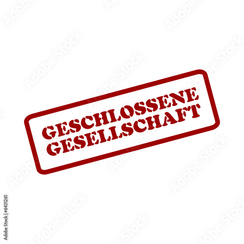 stempel geschlossene gesellschaft