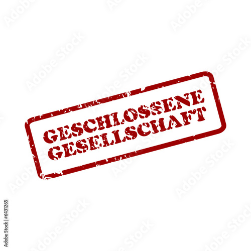 stempel geschlossene gesellschaft
