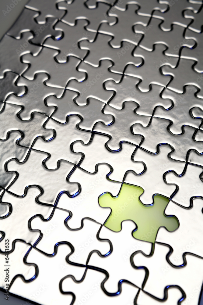 Piece missing from jigsaw puzzle Piece missing from jigsaw puzzle