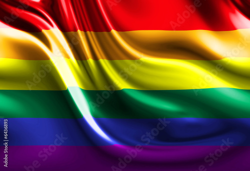 Gay pride flag photo