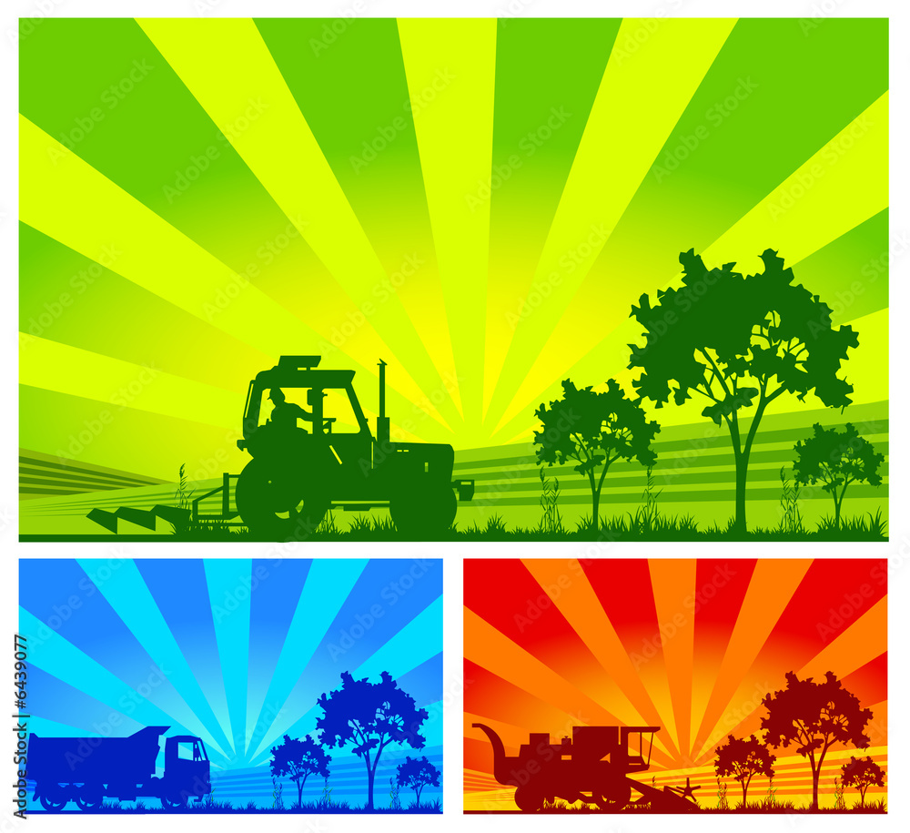 Obraz premium Agricultural machinery