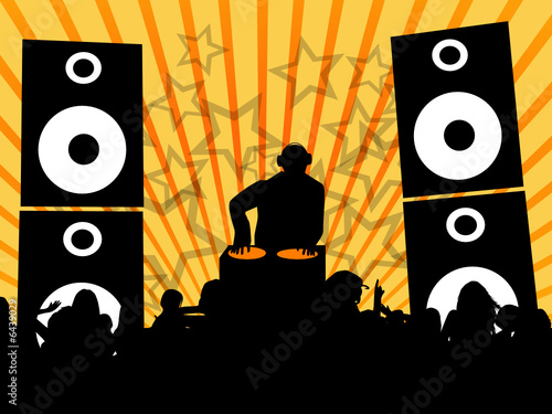Dj at disco