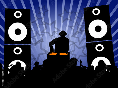 Dj at disco