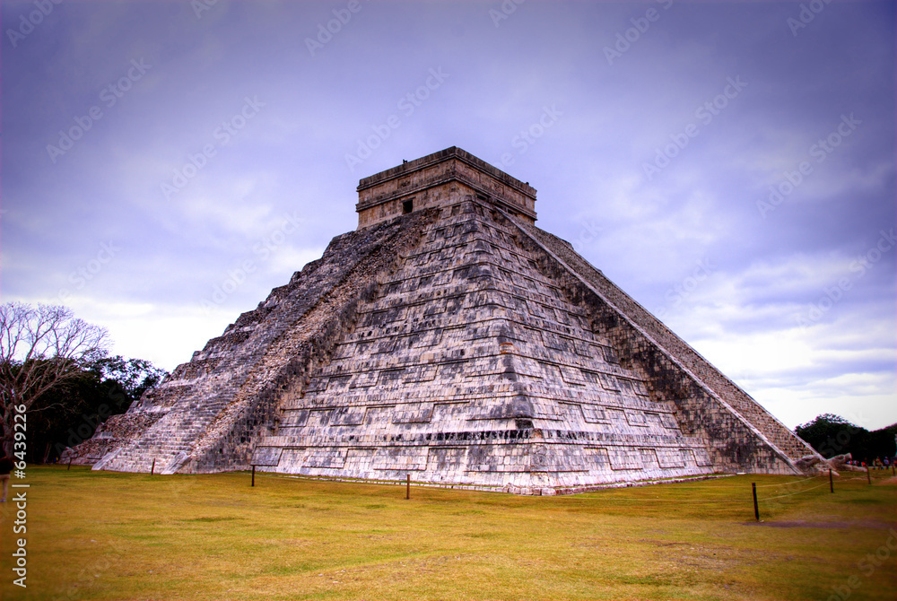 Temple of Kukulcan at the Mayan Ruins of Chichen Itza