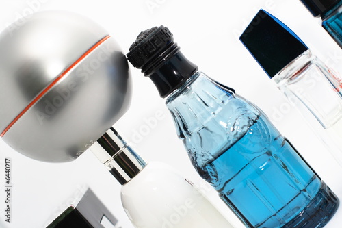 Perfumes in bottles
