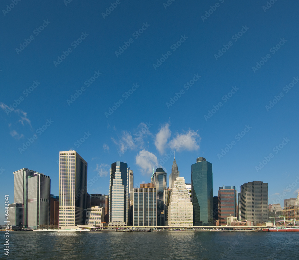 Naklejka premium panaorama of manhattan, new york