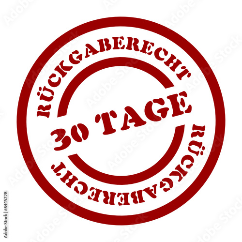 stempel rueckgaberecht 30 I