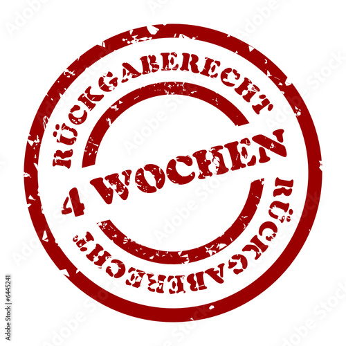 stempel 4 wochen rückgaberecht