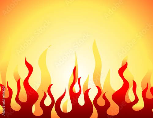 Red burning flame pattern