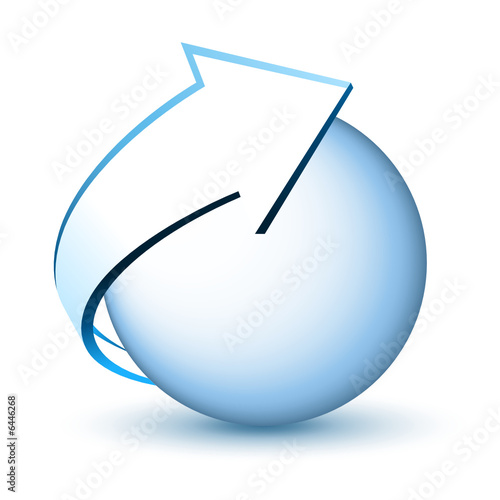 logo rond avec flèche