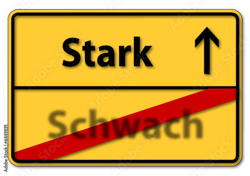 stark schwach