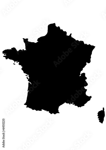 vector map of france