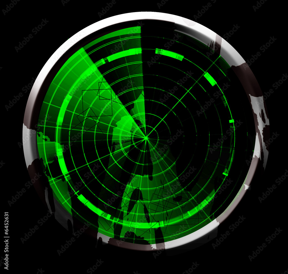 Green radar screen Green radar screen