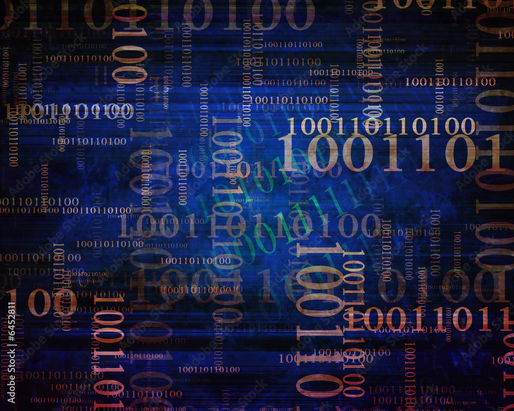 Obraz premium Bits and bytes background