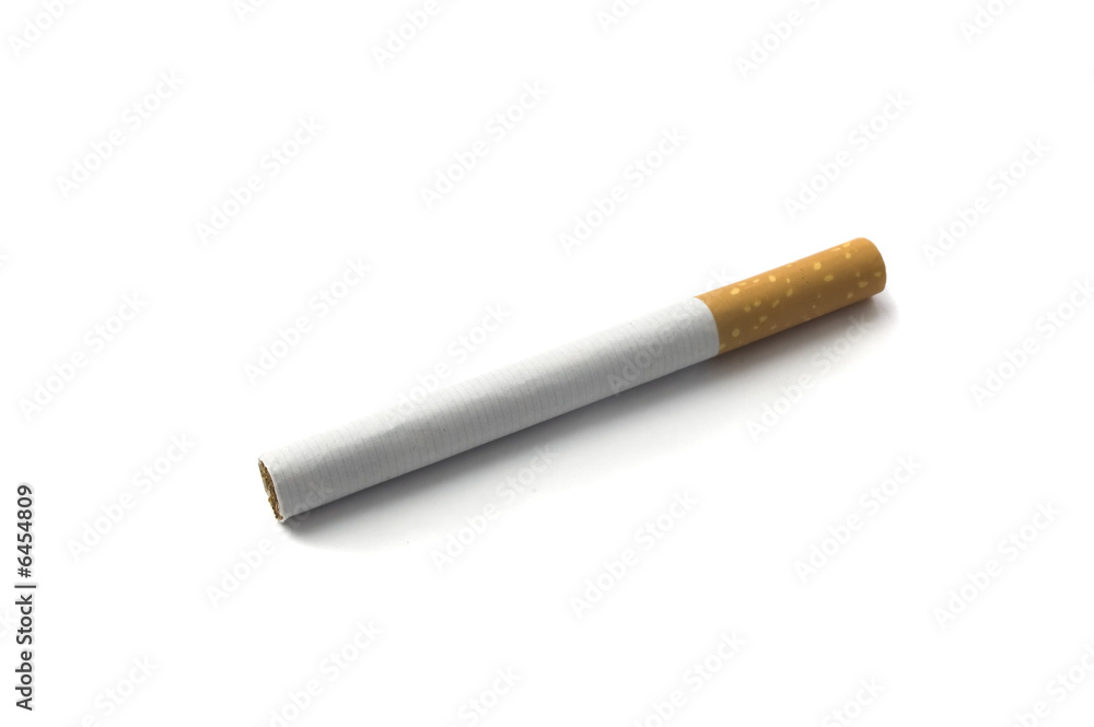 Cigarette isolated on white background
