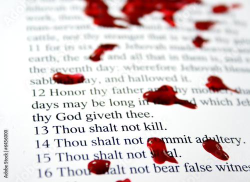 Thou shalt not kill - part of the Decadent Decalogue series