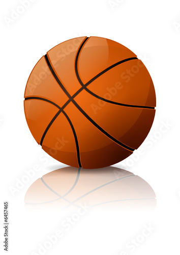 Ballon de basket (reflet)
