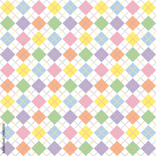 Pastel Rainbow Argyle Pattern