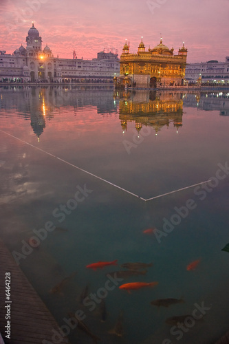 Golden Temple at sunset. photo