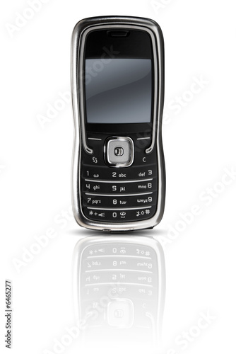 modern mobile phone - isolated background