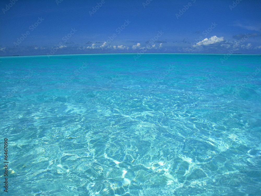 le lagon a perte de vue