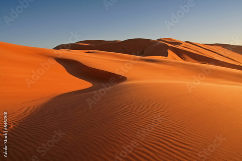 Desert in Hasi Labied, Moroco, Africa photo