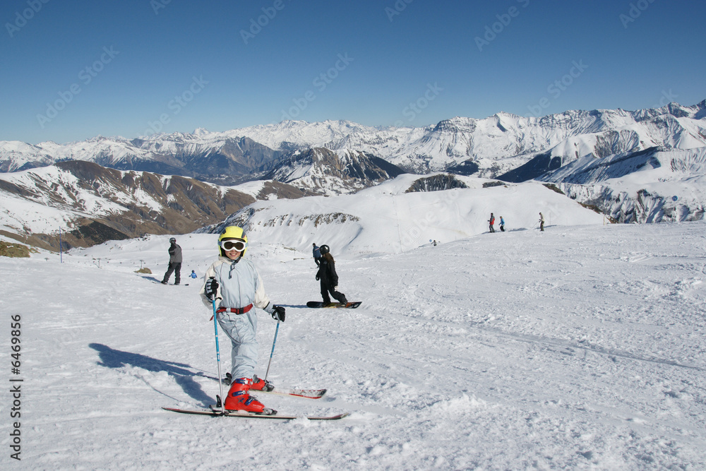 jeune skieuse