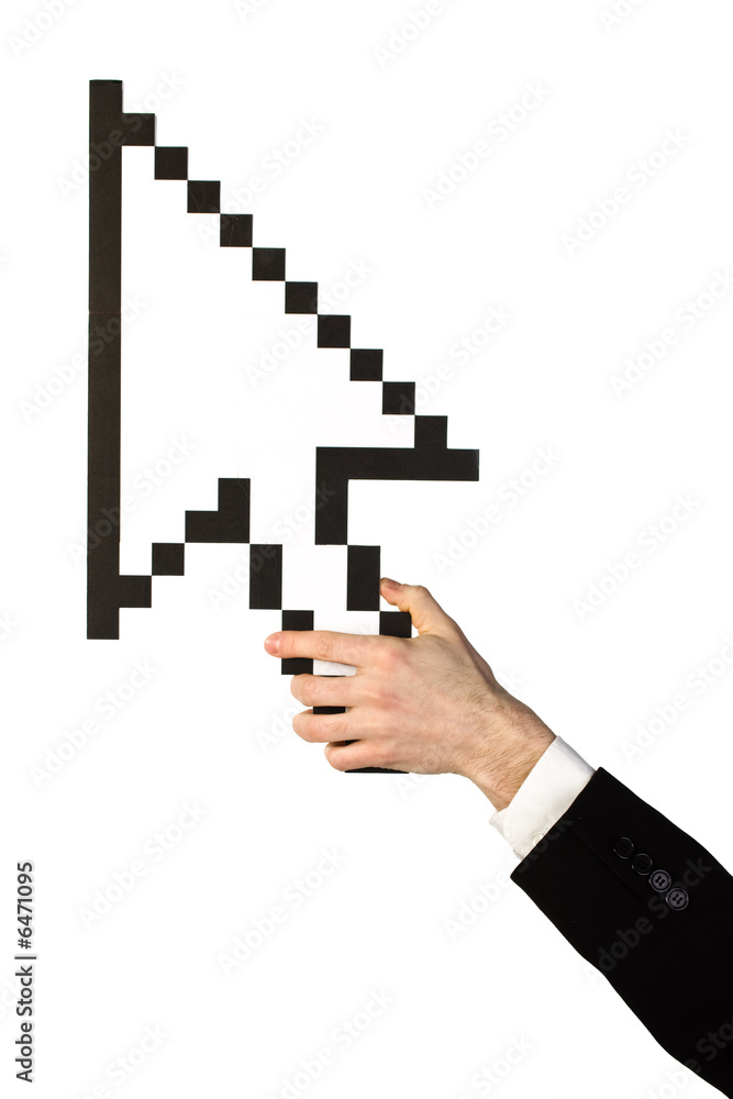 Hand and mouse pointer Hand and mouse pointer