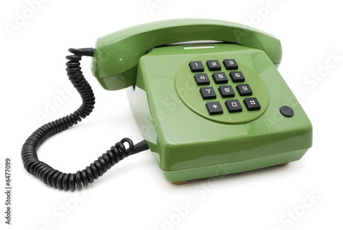 Old green phone