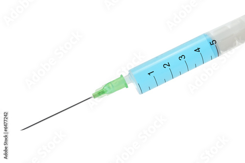 syringe isolated on white