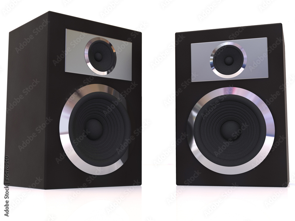 Fototapeta premium Loudspeakers. 3d