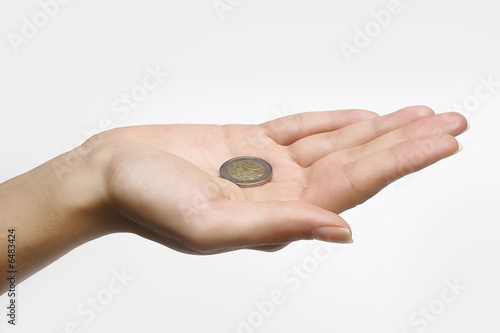 Coin in hand