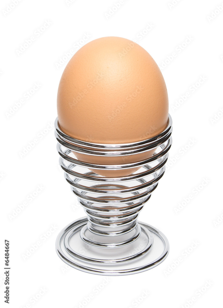 Egg in cup isolated Egg in cup isolated