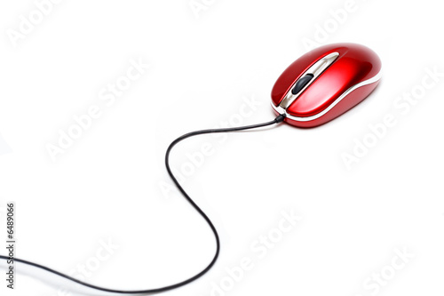 red computer mouse
