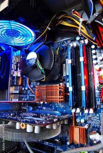 Motherboard at work.