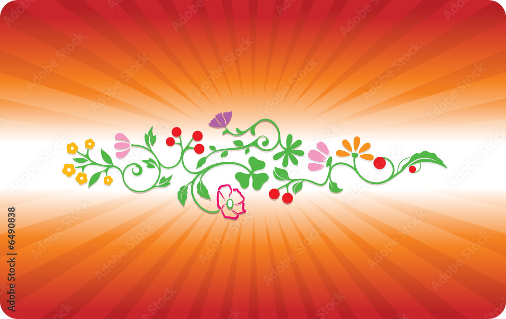 Naklejka premium floral background