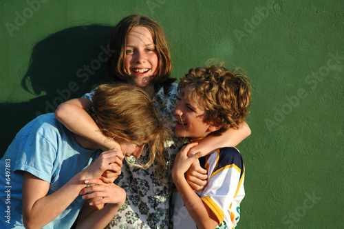 Obraz na plátne children hugging