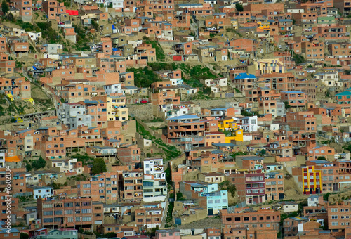 Background of houses, La Paz, Bolivia