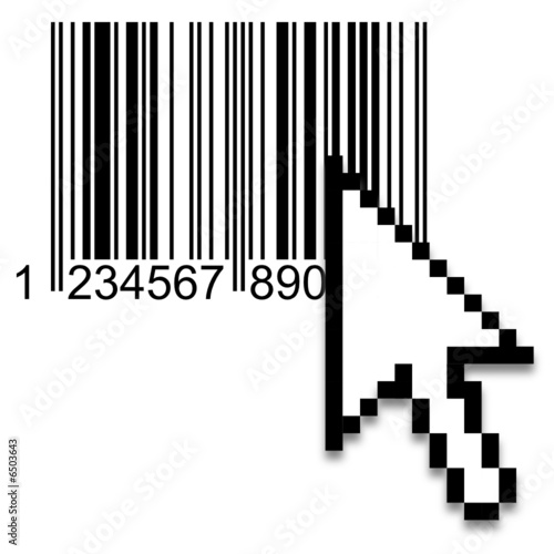 clic sur un code barre : commerce électronique