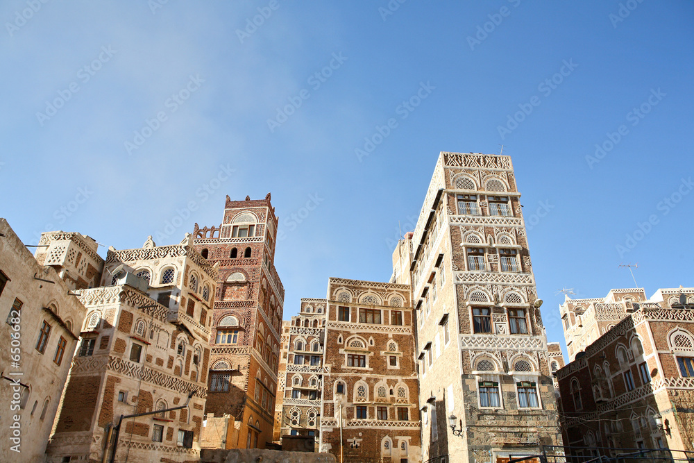 Old Sanaa building - traditional Yemen house