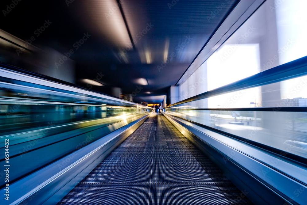 moving escalator